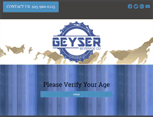 Tablet Screenshot of geyserbeverage.com